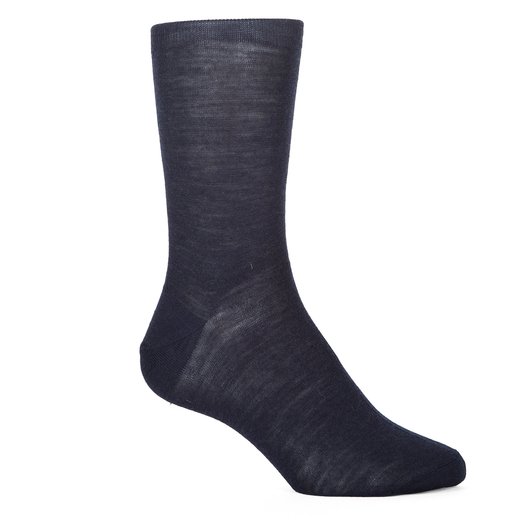 Luxury Fine Wool Plain Dress Socks-essentials-Fifth Avenue Menswear