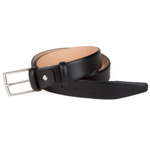 Feather Edge Leather Dress Belt-wedding-Fifth Avenue Menswear