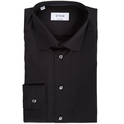 Contemporary Fit Luxury Cotton Twill Dress Shirt-essentials-Fifth Avenue Menswear