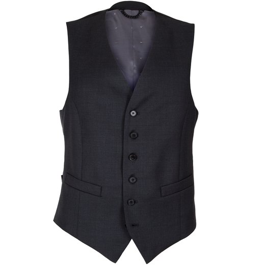 Mail Charcoal Wool Waistcoat-suit sale-Fifth Avenue Menswear