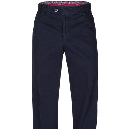 Roma Luxury Soft Stretch Cotton Chino-back in stock-Fifth Avenue Menswear