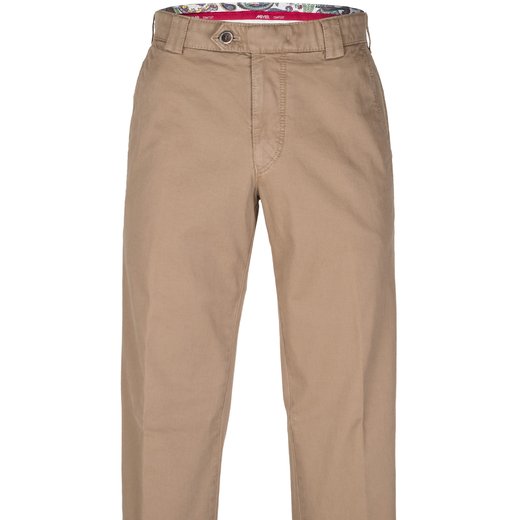 Roma Luxury Soft Stretch Cotton Chino-back in stock-Fifth Avenue Menswear