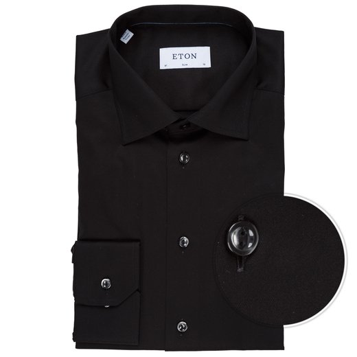 Slim Fit Luxury Cotton Twill Dress Shirt-essentials-Fifth Avenue Menswear