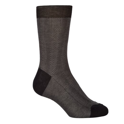 Luxury Fine Cotton Pattern Dress Socks-essentials-Fifth Avenue Menswear
