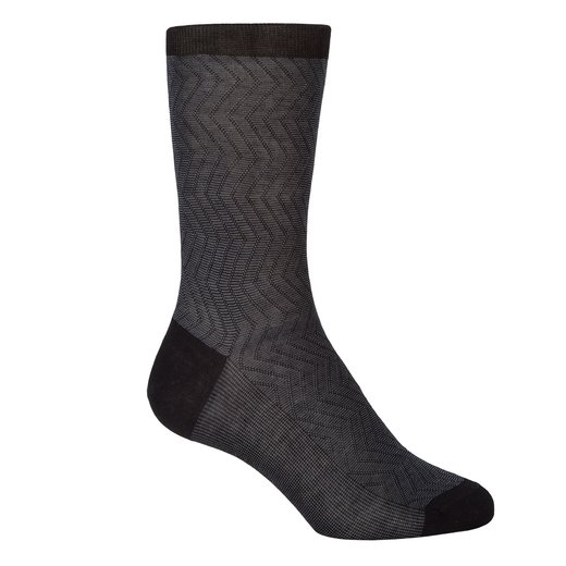 Luxury Fine Cotton Pattern Dress Socks-essentials-Fifth Avenue Menswear