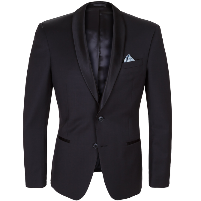 Spectre Black Shawl Collar Tuxedo Jacket