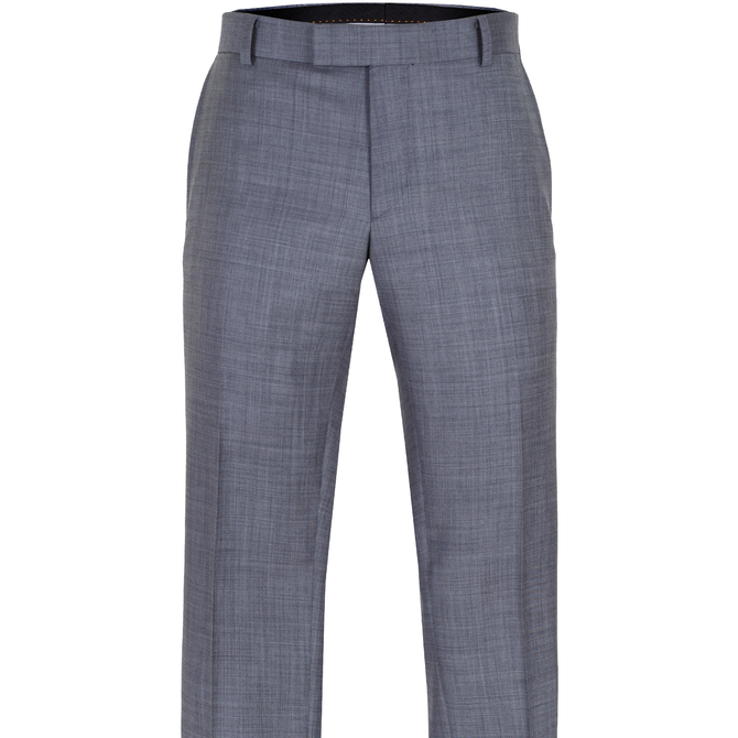 Caper Grey Sharkskin Wool Dress Trouser
