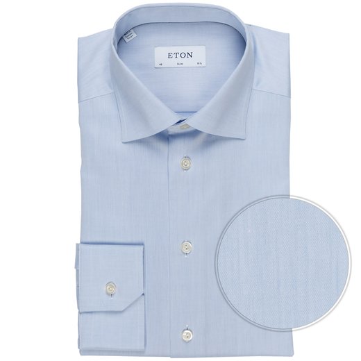 Slim Fit Luxury Cotton Twill Dress Shirt-essentials-Fifth Avenue Menswear