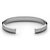 Polished Steel Icon Cuff Bracelet