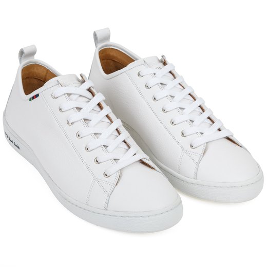 Miyata White Leather Sneakers-party-Fifth Avenue Menswear