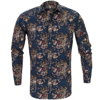 Slim Fit Zephyr Floral Print Casual Shirt