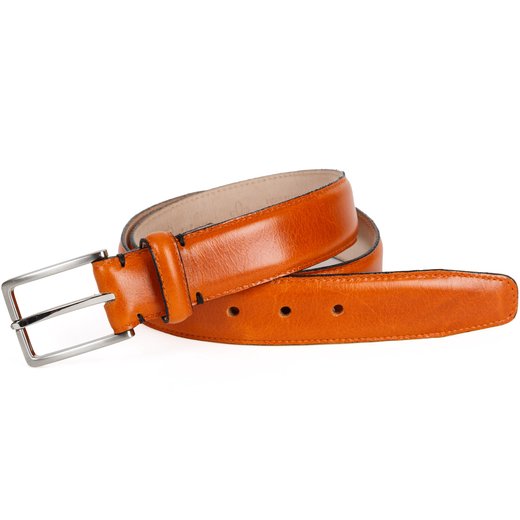 Luxury Poynton Leather Dress Belt-party-Fifth Avenue Menswear