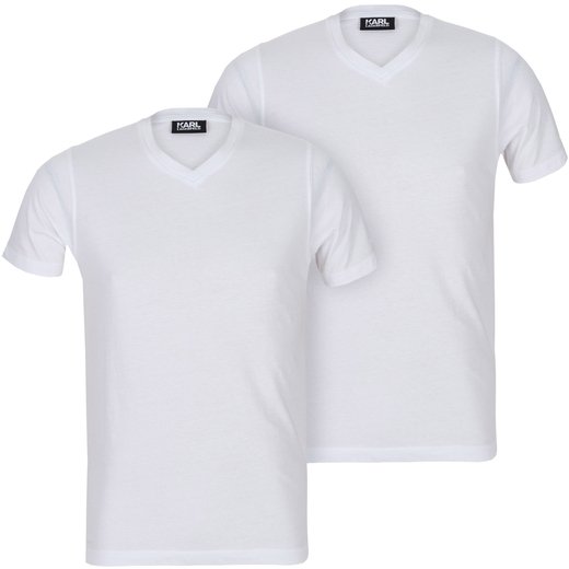 Luxury Cotton 2 Pack V Neck T-Shirt-essentials-Fifth Avenue Menswear