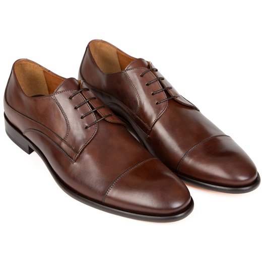 Chaser Leather Toecap Derby Dress Shoe-essentials-Fifth Avenue Menswear