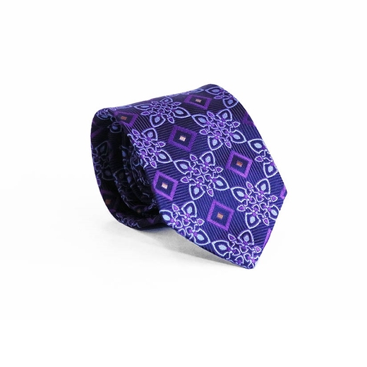 Limited Edition Bergamo Geometric Silk Tie-parisian 1919-Fifth Avenue Menswear