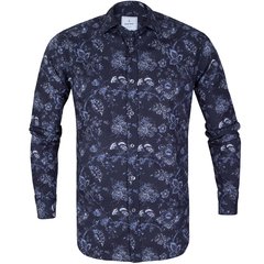 Slim Fit Big Floral Print Casual Shirt-FA2 Online Outlet Store