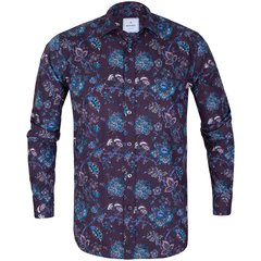 Slim Fit Big Floral Print Casual Shirt-FA2 Online Outlet Store