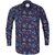 Slim Fit Big Floral Print Casual Shirt