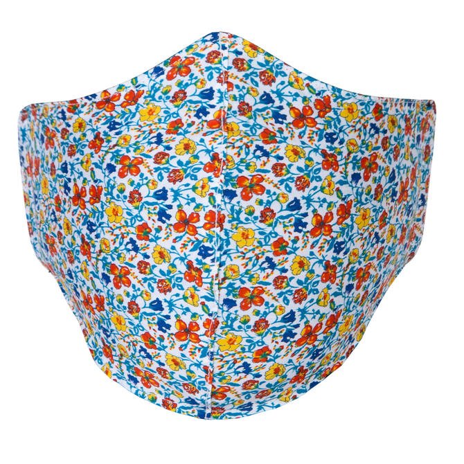 Helenas Meadow Floral Print Face Mask