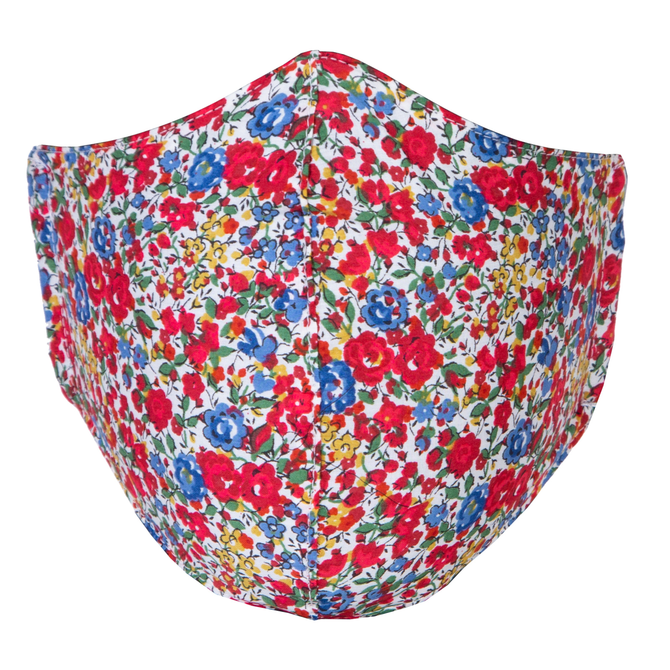 Adjustable Emma & Georgina Floral Print Face Mask