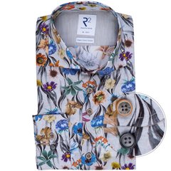 Luxury Cotton Big Floral Print Dress Shirt-FA2 Online Outlet Store