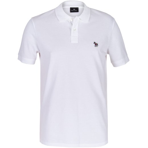 Organic Cotton Pique Zebra Logo Polo-new online-Fifth Avenue Menswear