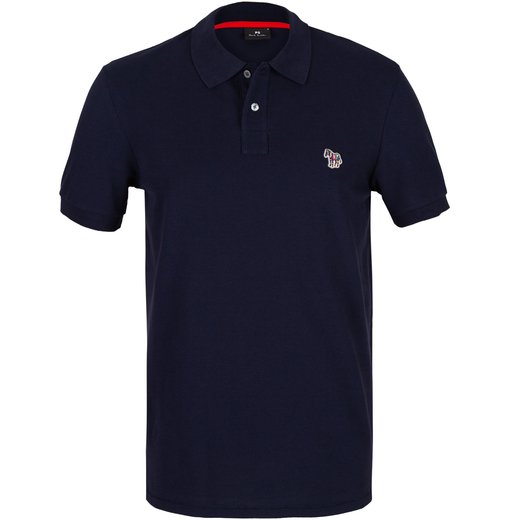 Organic Cotton Pique Zebra Logo Polo-new online-Fifth Avenue Menswear