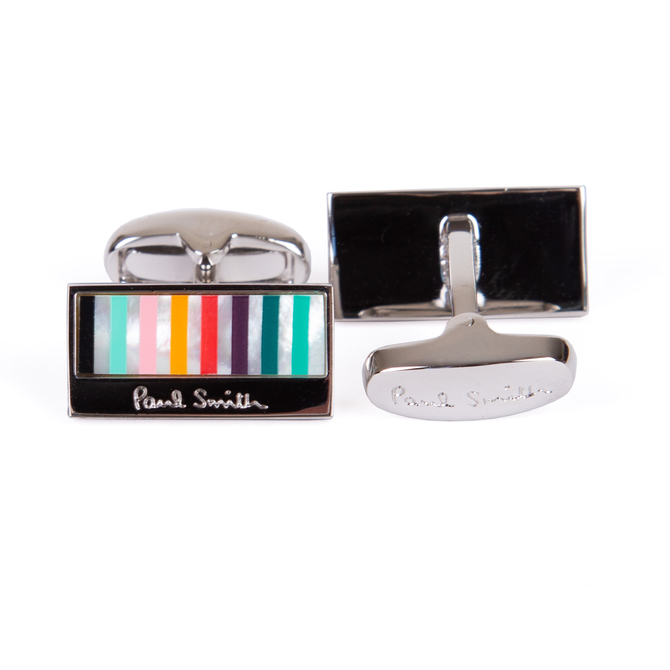 Mop Stripe Logo Cufflinks