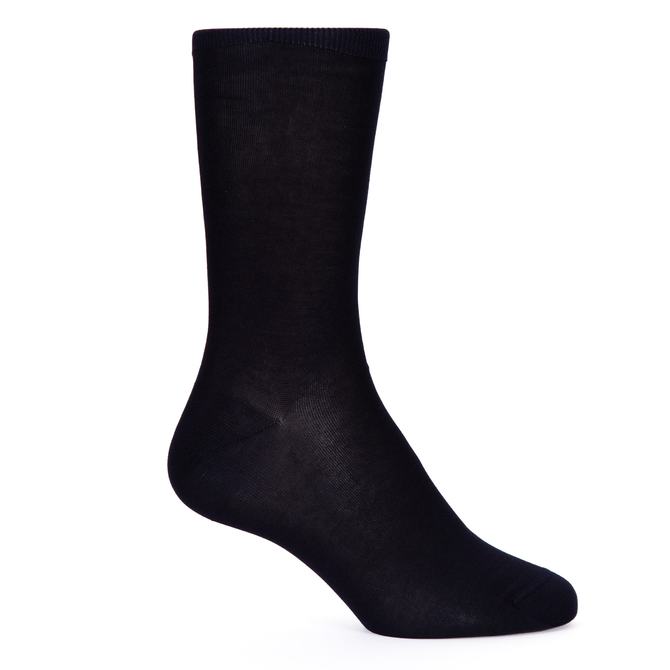 Luxury Fine Cotton Plain Dress Socks