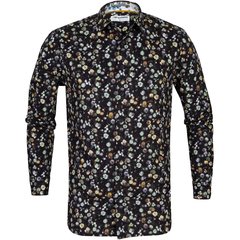 Slim Fit Digital Flower Print Stretch Cotton Shirt-FA2 Online Outlet Store