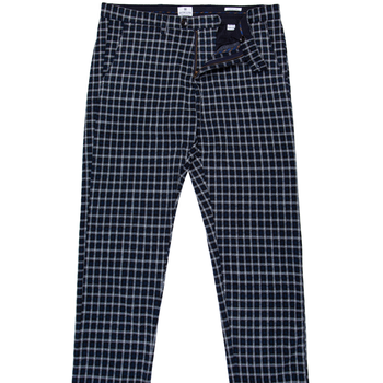 Slim Fit Delon Check Stretch Knit Casual Trousers