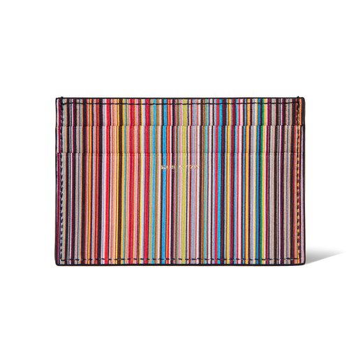New Signature Stripe Credit Card Holder-new online-Fifth Avenue Menswear