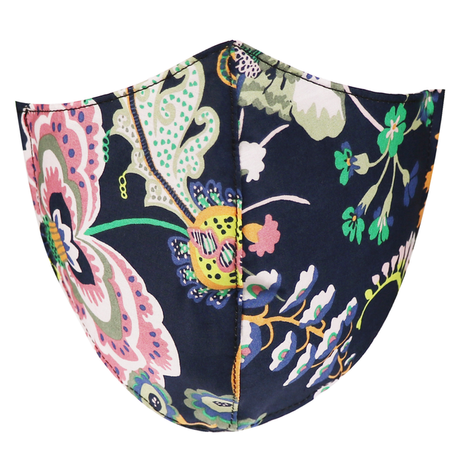 Adjustable Symphony Floral Print Face Mask