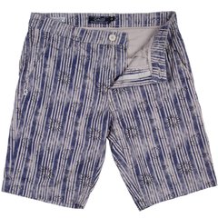 Slim Fit Dakota Stripes & Sun Print Cotton Shorts-FA2 Online Outlet Store