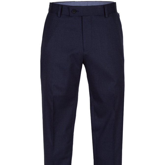 Slim Fit Cavalry Stretch Wool Dress Trousers