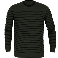 Slim Fit Wool Blend Stripe Pullover-FA2 Online Outlet Store