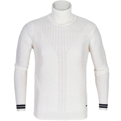 Cable Knit Wool Blend Rollneck Pullover-FA2 Online Outlet Store