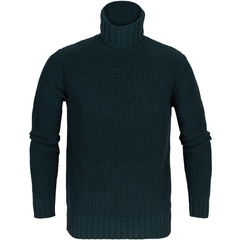 Chunky Cable Knit Rollneck Pullover With Velvet Finish-FA2 Online Outlet Store