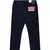 Regular Slim Fit Dark Double Dyed Stretch Denim Jeans