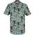 Tropical Palms & Shells Print Casual Shirt