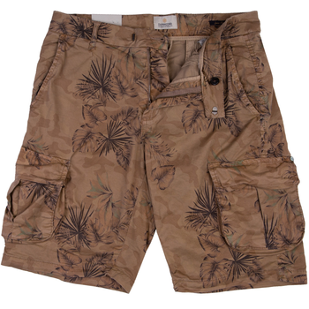 Floral & Camo Print Cargo Shorts