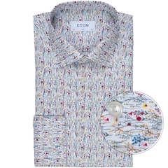 Slim Fit Floral Print Dress Shirt-FA2 Online Outlet Store