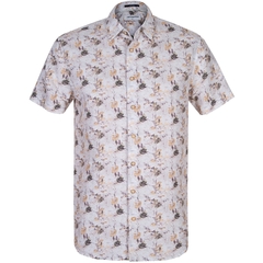 Linen & Cotton Floral Print Casual Shirt-FA2 Online Outlet Store