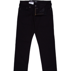 Taper Fit Black Organic Cotton Stretch Denim Jeans-FA2 Online Outlet Store