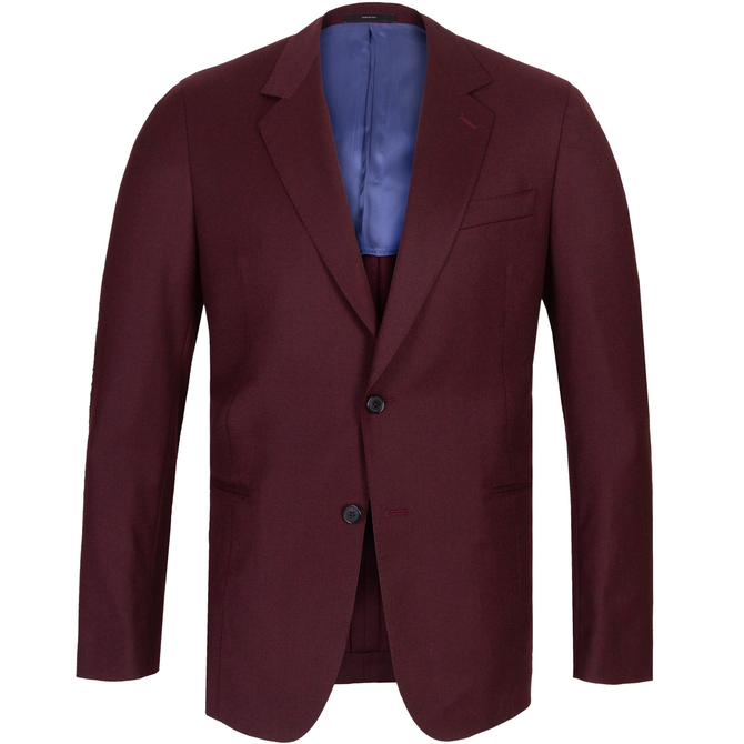 Soho Burgundy Wool/Cashmere Blazer