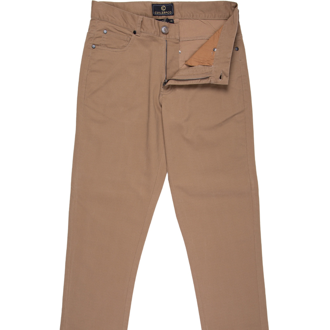 Terry Micro Check Stretch Cotton Jean