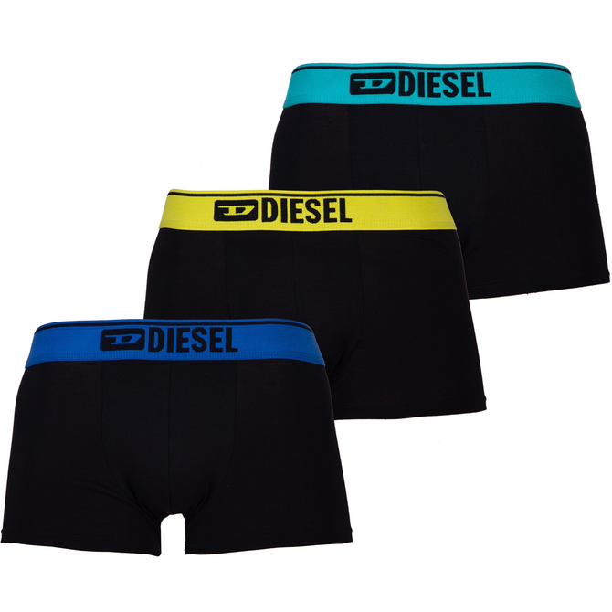 Damien 3 Pack Colour Waistband Trunks