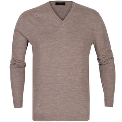 Fine Merino Wool V-Neck Pullover-FA2 Online Outlet Store