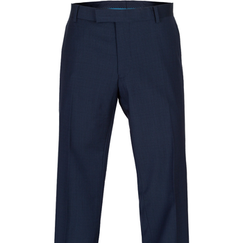 Caper Petrol Subtle Check Dress Trousers