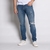 Diego Hanley Tapered Fit Distressed Stretch Denim Jean